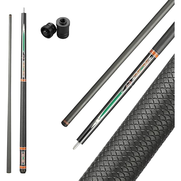 KONLLEN Carbon Fiber Pool Cue Stick 2.0 Series 58-inch Professional Pool Sticks For Adults Full Carbon Technology Low Deflection Pool Cue Billiard Cues With 12.5mm Tip (Easy To Control, Pro Taper, Ultra-Smooth - View #2