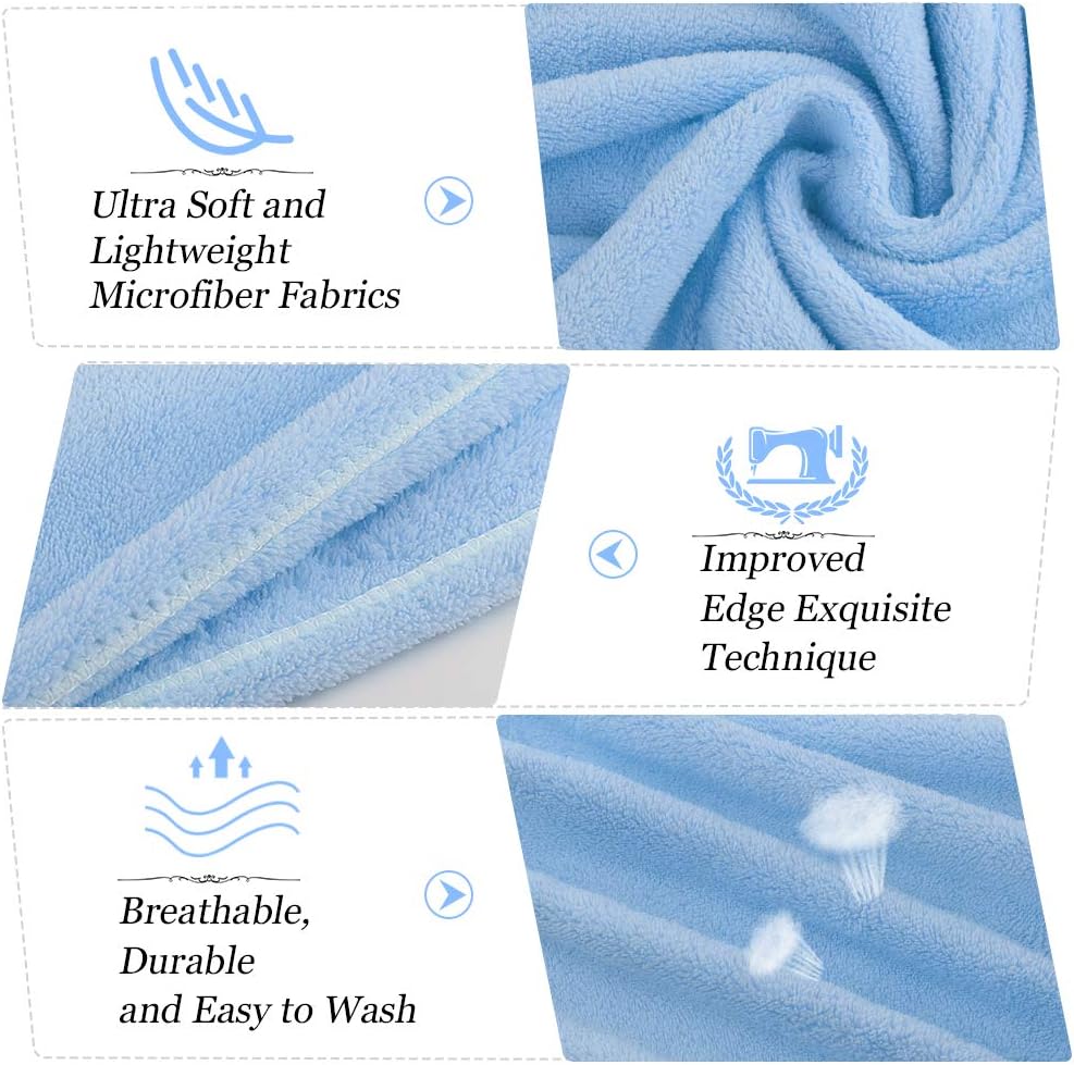TuXHui Microfiber Hair Towels Wrap Super Absorbent Hair Drying Towels for Women Girls Curly, Long and Thick Hairs: Home & Kitchen