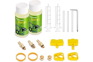 CHUMXINY Brake Bleed Kit for SRAM, Avid Range of Hydraulic Disc Brakes, Including High Performance DOT 5.1 Brake Fluid(120ml).