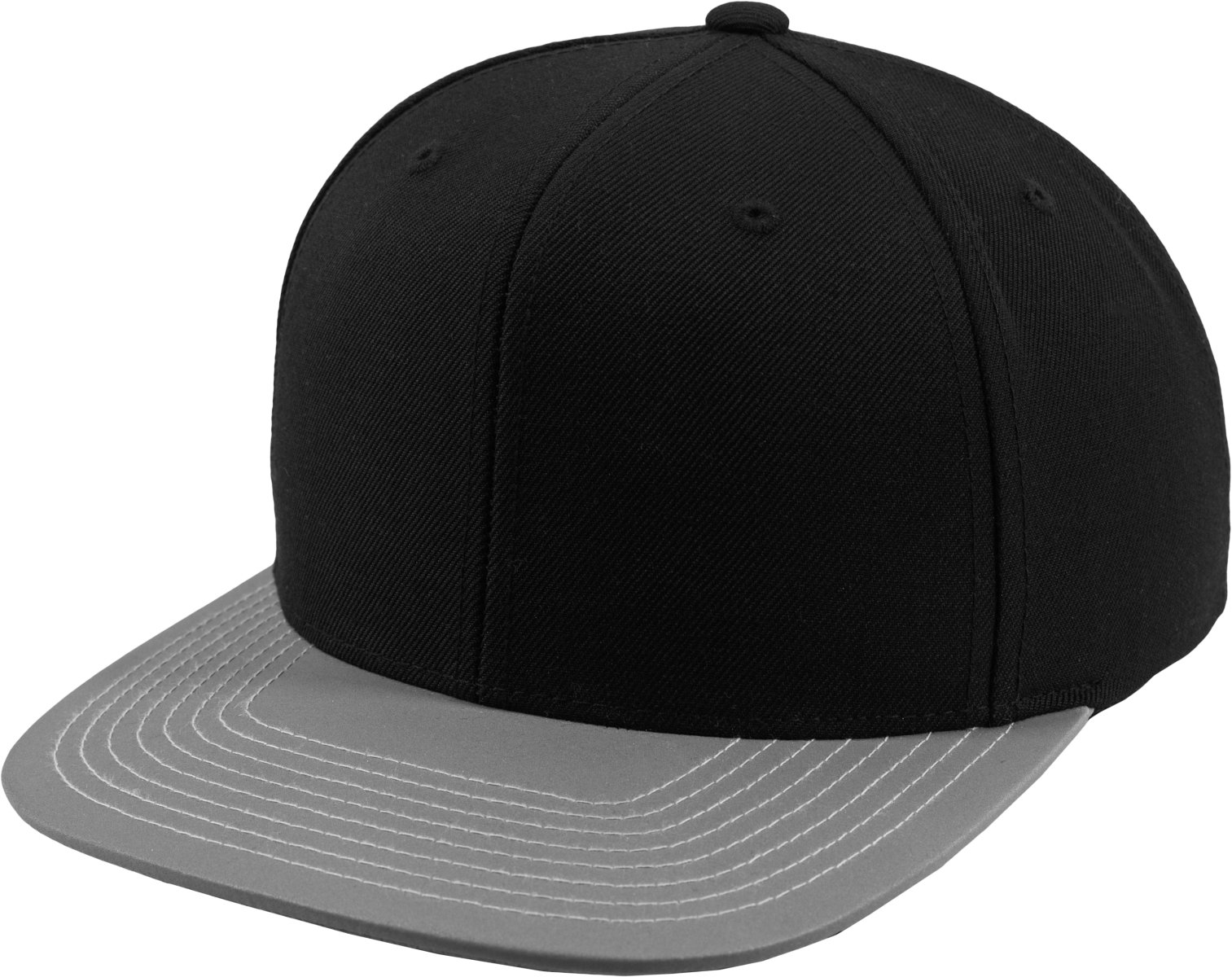 FlexfitMütze Reflective Visor Snapback blk/lgry, One Size