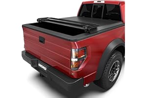 OEDRO Soft Quad Fold Tonneau Cover Truck Bed Covers Compatible with 2009-2014 Ford F-150 F150 5.5ft Bed