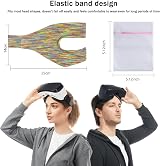 Bcowtte VR Eye Mask Sweat Band for Meta Quest 2 Headset Absorbent Moisture view 8