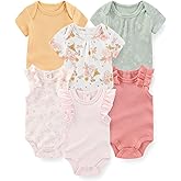 JELYLOVE Fashion Baby Boy Girl Bodysuits 6-Pack Casual Cotton Soft Infants Outfit New born Clothes