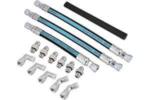 Handor 7.3L Engines HPOP Hoses Lines Kit & Crossover Engine Oil Pumps, High Pressure Oil Line Kit Hydraulic Hose Compatible with 1999-2003