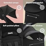 Stokke YOYO 6+ Colour Pack Black Seat Fabric UPF 50+ Canopy Peekaboo view 3