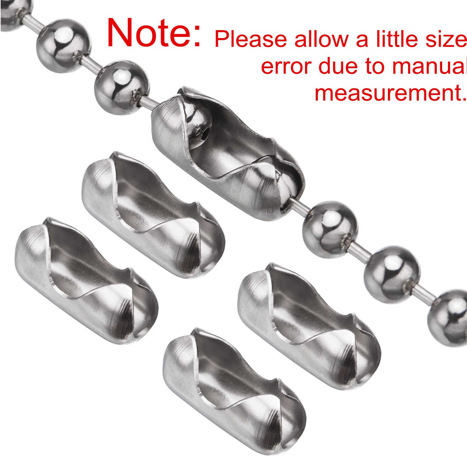 Shappy Beaded Pull Chain Extension with Connector, 10 Feet Beaded