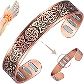 Vicmag Copper Bracelet for Men 9X Strength Magnetic Bracelet Men 99% Pure Copper with 5000 Gauss Magnets, Present Box Adjustable(Celtic Knot 1)