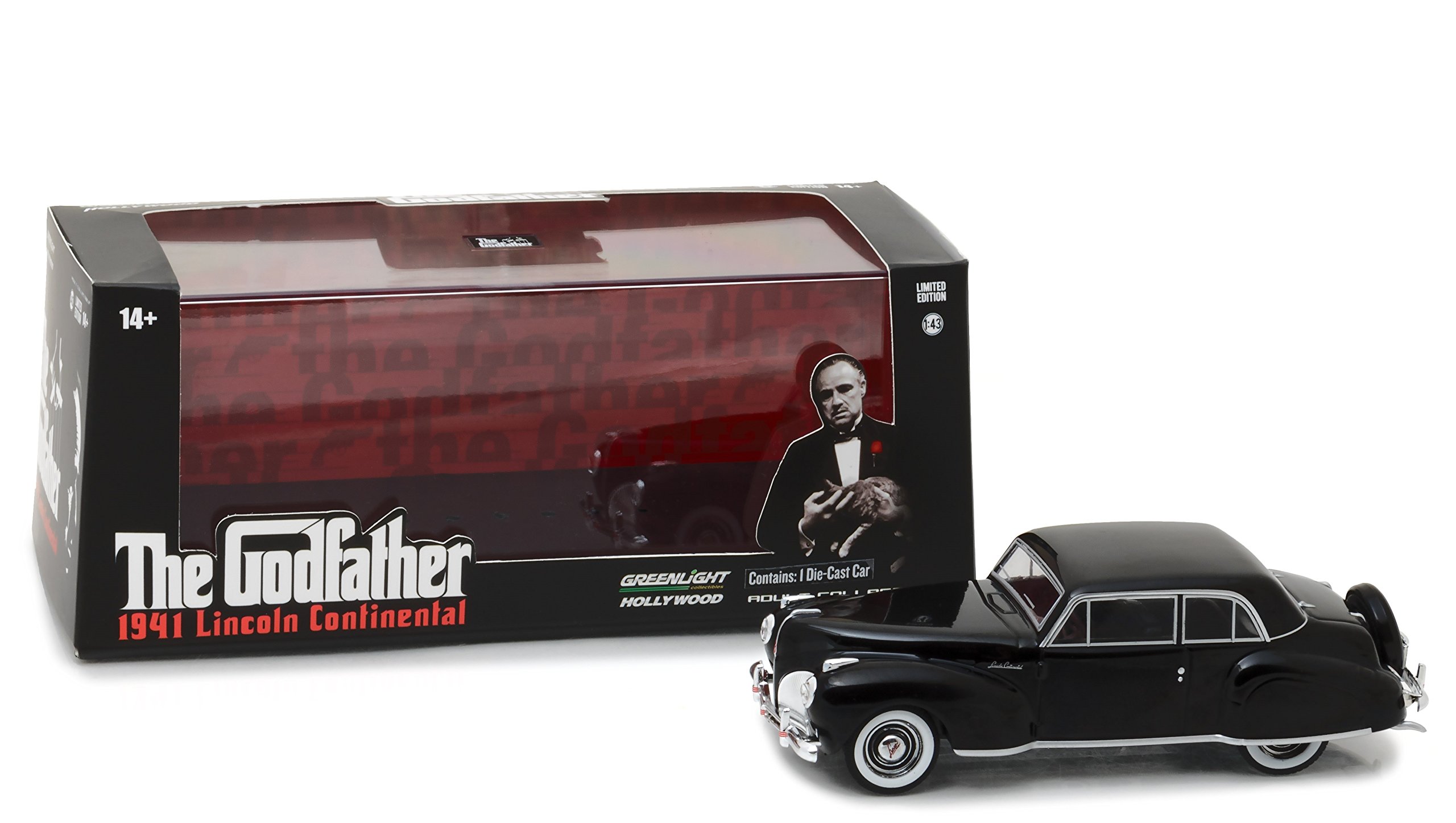 Greenlight 86507 1:43 the Godfather (1972) -1941 Lincoln Continental-Die-Cast Vehicle for boys