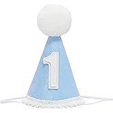 GORNZX Blue six months Birthday Party Hat - Decoration, Photo Prop, Baby Boy six months Birthday Crown, Kids Party Hat