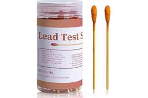 COMFORT HUB Lead Testing Kit with 80 Pcs Lead Test Swabs - Suitable for All Painted Surfaces, Dishes Toy Jewelry Metal Ceramics Wood - Rapid Test Results in 30 Seconds - Lead Paint Test Kit for Home Use (80 Pcs)