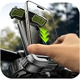 LISEN Bike Phone Holder, [Super Easy Install] Motorcycle Phone Mount Ebike Accessories Bicycle Handlebar Holder Mount Gifts for Adults Kids Men Mountain Mini Bike Scooter Gear Accessories, Black