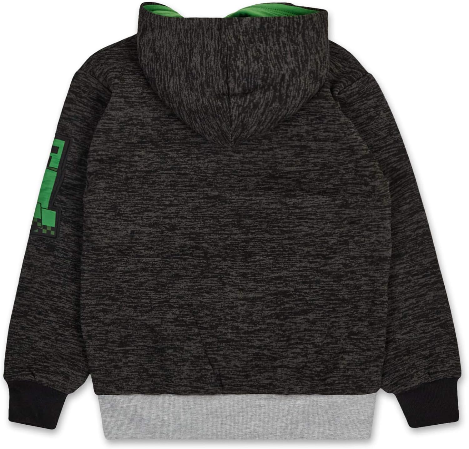 Minecraft Boys Video Game Hoodie - Black and Green Creeper Face - Official Sweatshirt: Clothing