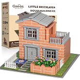 Mini Brick House Building Kit for Kids Age 8+ | Block Building Toys with Real Mini Bricks, STEM Creative Gifts for Boys Girls- DIY Tiny House Construction Set
