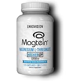Ekkovision Magtein Magnesium L-Threonate, 2000 MG, 120 Capsules | Memory &amp; Cognitive Function Support, Magnesium Supplement with Essential Minerals, Easy-to-Swallow Capsules, for Men &amp; Women