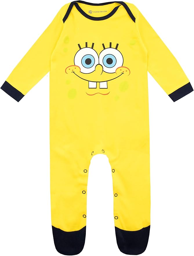 Spongebob Squarepants Mameluco Para Nino Bob Esponja Amarillo Size 0 3 M Amazon Com Mx Ropa Zapatos Y Accesorios
