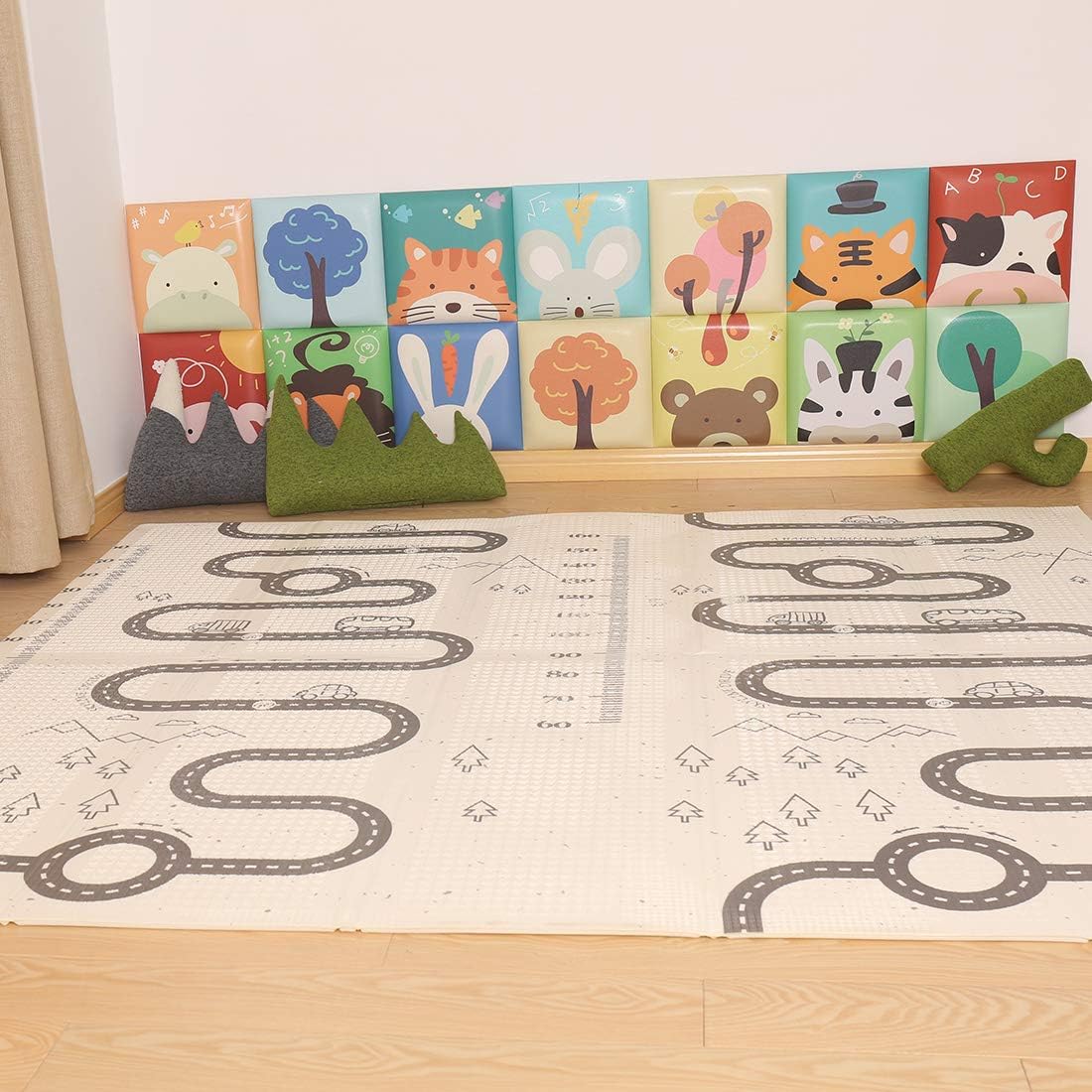 Xxxl Oeasy Tapis Jeu Pour Bebe 0 X 180cm Double Face Grand Tapis De Sol Pliable Tapis Deveil Impermeable Non Toxique Bebe Et Puericulture Eveil Et Jouets