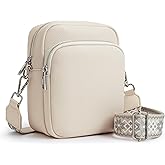 KALIDI RFID Phone Bag Small Crossbody Bag Women Shoulder Purse Vegan Leather Zipper Pockets Travel Shopping Daily