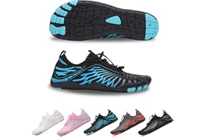 SIOSNETA Hike Footwear Barefoot Shoes - Women & Men Wide Toe Water Shoes for Swimming & Running - Breathable, Non-Slip Athletic Footwear