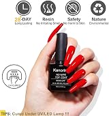 Kanorine Top Coat Gel Nail Polish UV LED No Wipe High Gloss Long Wearing view 8