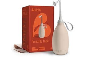 BIDETLITY Butt & Intimate Shower 3.0 – Mobile Travel Bidet & Sustainable Intimate Shower, Replaces Wet Wipes, Saves Toilet Paper, Portable Handheld Bidet, Travel Bag Included, BPA-Free - Soft Sand