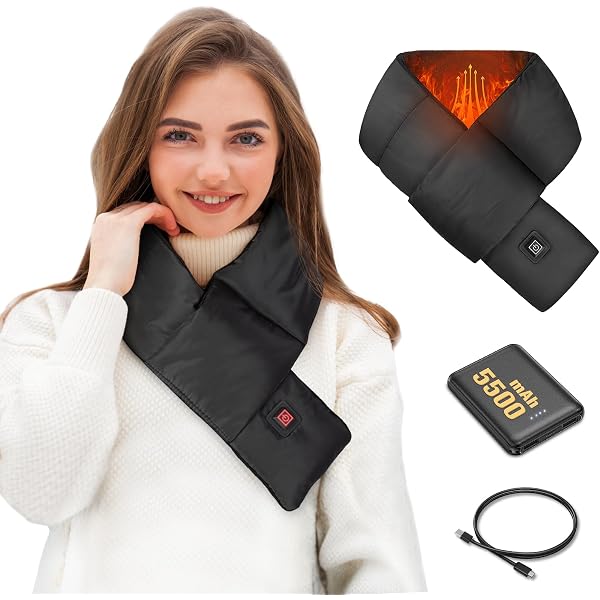 Couvre-cou chauffant électrique USB, enveloppement du cou à chauffage rapide d'une minute, pour soulager les douleurs musculaires - Electroménager Couvre-cou chauffant électrique USB, enveloppement du cou à chauffage rapide d'une minute, pour soulager les douleurs musculaires - Electroménager