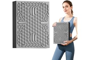 HAPBEAR Exercise Balance Pad - 15"x12" Non-Slip Textured Foam Balance Pad with 2-in-1 Stability & Massage - 2.2" Thick TPE La