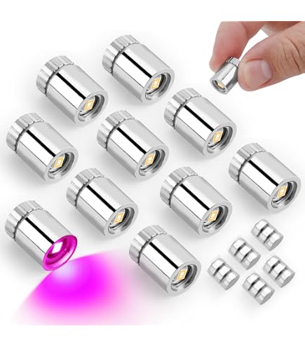 Pack De 10 Mini Luces LED Con Pilas AG3 – Lámparas Ultra Pequeñas De 1x1x1,5 Cm Para Casas De Muñecas Y Manualidades