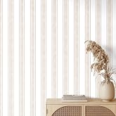Affrolling Striped Peel and Stick Wallpaper 15.75"x118.11",Beige | Watercolor Self Adhesive Contact Paper, Removable for Bedroom Cabinet Furniture, Cute Decor for Nursery Craft Room DIY