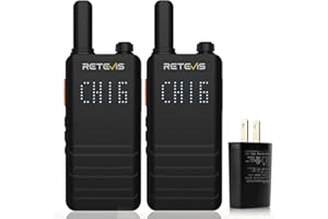Retevis B3H Portable FRS Walkie Talkie,New Version of RT22(3.0),Rechargeable Walkie Talkies for Adults,Channel Display, Fashi