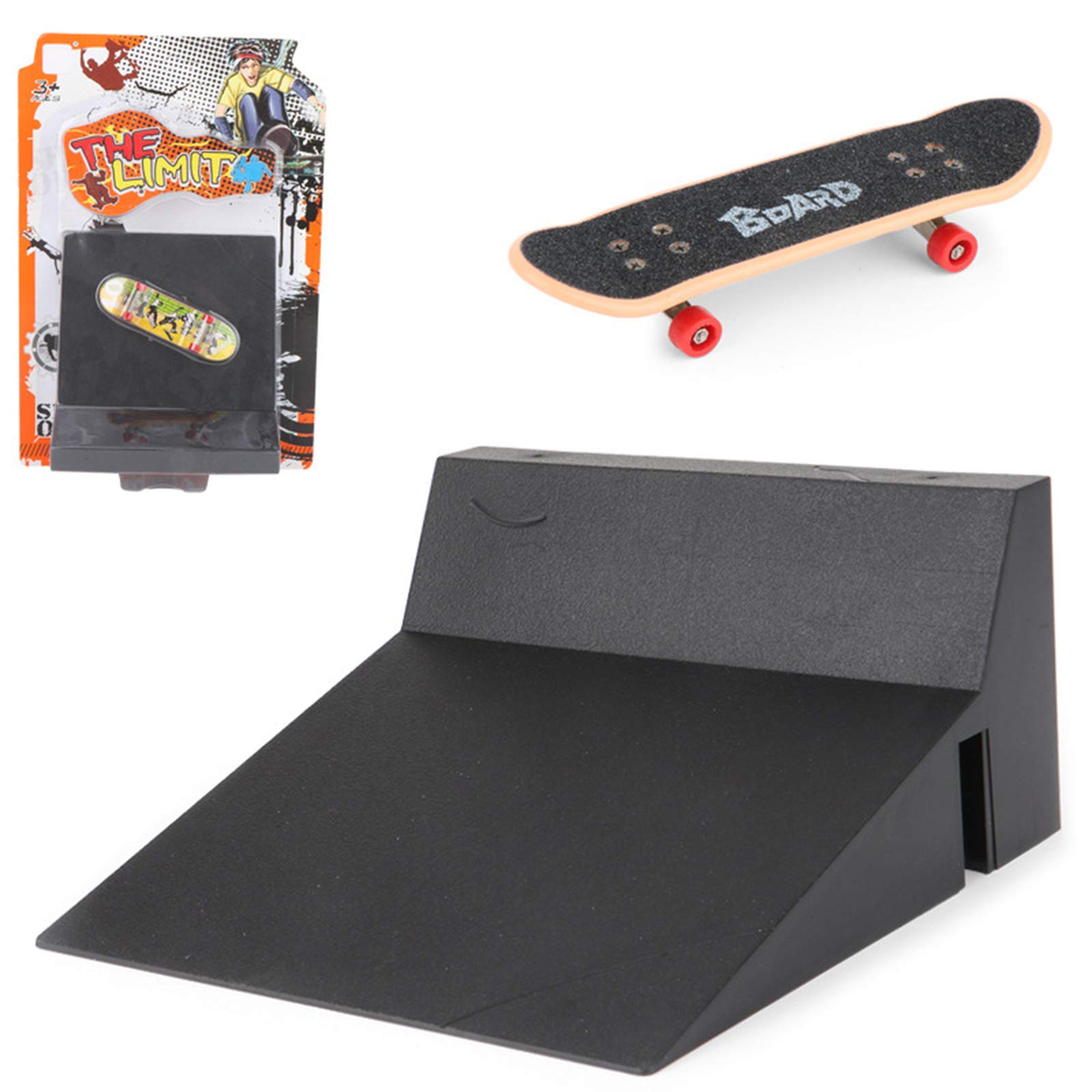 Buy Kcibyvx Fingerboard Ramp Skate Park Kit Stair Kit, Fingerboard Rail for Finger Board, Mini