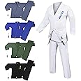 POZTEV Brazilian Jiu Jitsu Gi for Men & Women BJJ Gi Grappling Kimonos Preshrunk Lightweight Fabric Martial Arts Uniform