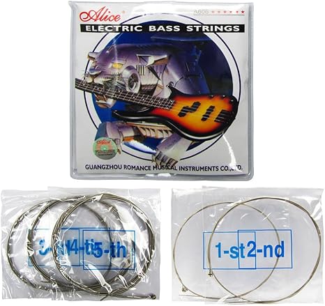 Amazon.com: Alice Electric Bass Strings Set 5 String Medium Steel Nickel Wound: Musical Instruments