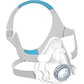 1 Set Replacement for AirFit F20 Mask Medium - Includes Mask Cushion, Headgear, Frame, Soft Straps with Clips for CPAP Supplies- No Elbow- Full Face Designed for Confident Seal & Stable Fit