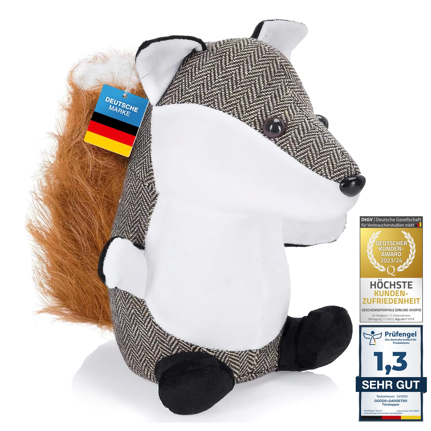 Animal Shape Doorstop Dog and Owl (Fox)