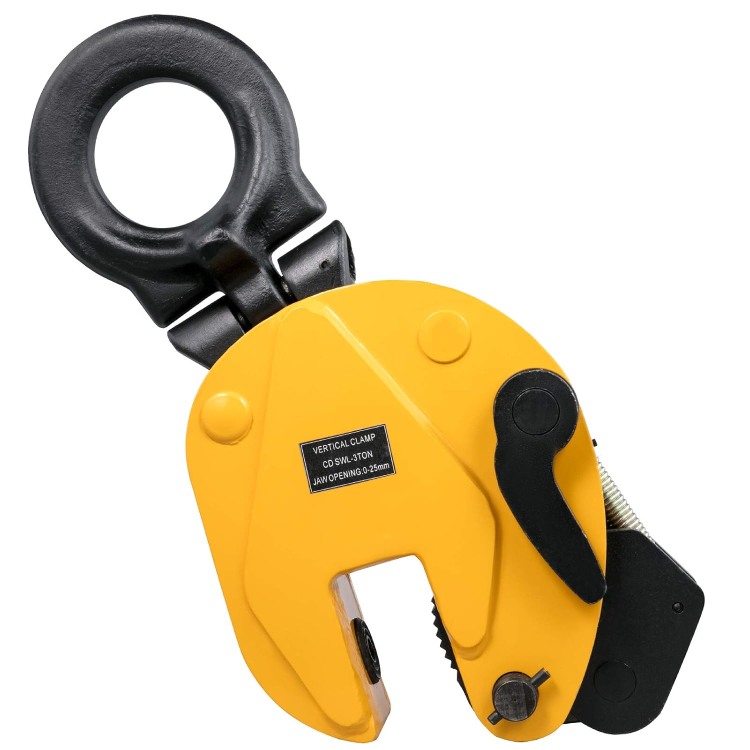 VEVOR Lifting Clamp 6600Lbs/3T, Working Load Vertical Plate Clamp 0-1inch/25mm Jaw Opening, Industrial Steel Plate Clamp, Sheet Metal Lifting Clamp, Plate Lifting Clamp, Handling Lifting Equipment: Industrial & Scientific