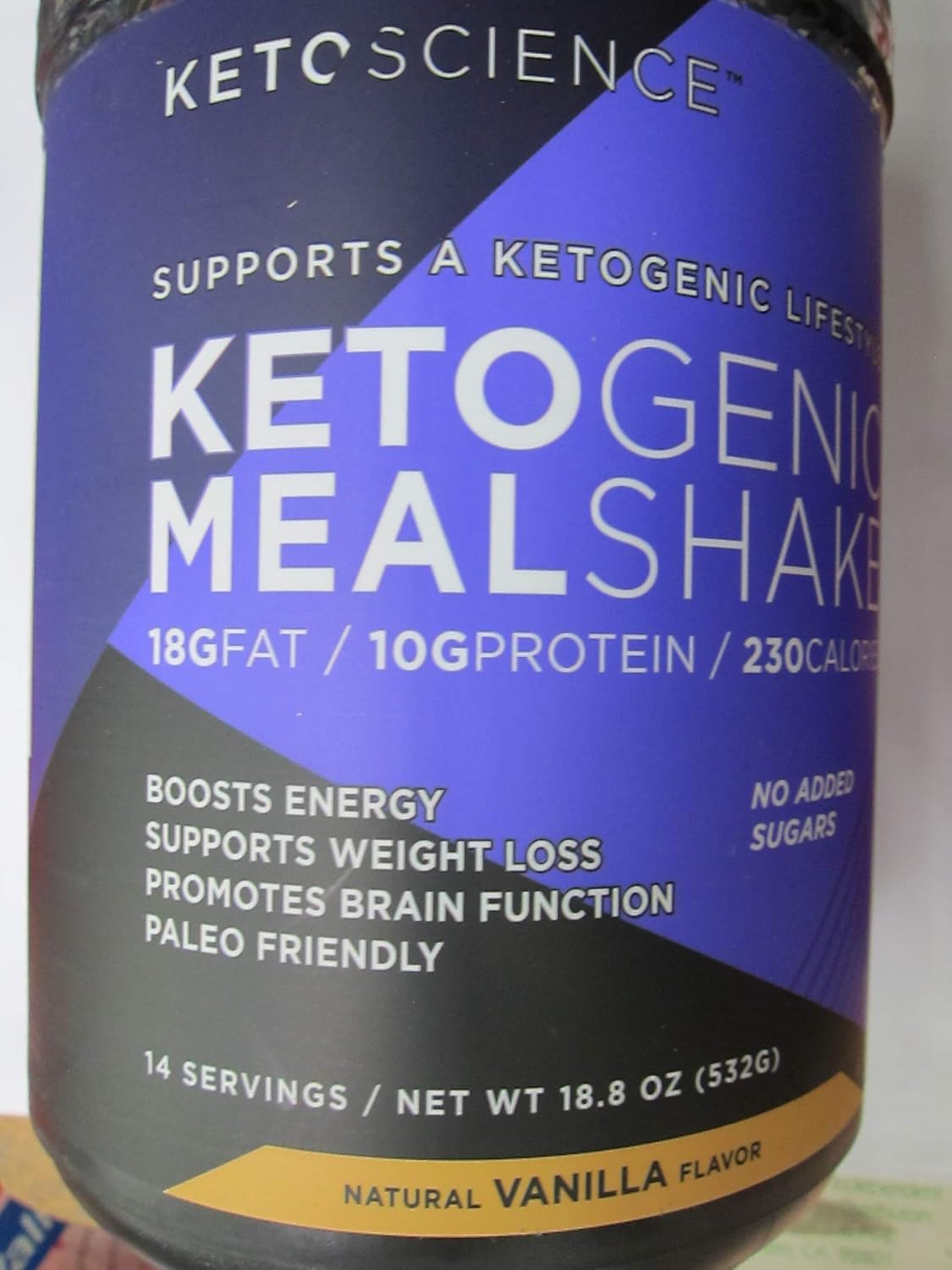 Keto Science Ketogenic Meal Shake, Vanilla, 18.8 oz (Pack