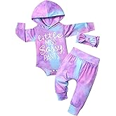 KANGKANG Newborn Baby Girl Long Sleeve Hoodie Pullover Sweatshirt Pants Set Infant Fall Winter Outfits