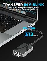 SabreNT UHS-II USB C Card Reader Dual SD/microSD 312MB/s USB 3.2 Gen 1 view 2
