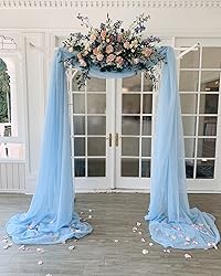 Wedding Arch Drapes Fabric 3 Panels Light Blue