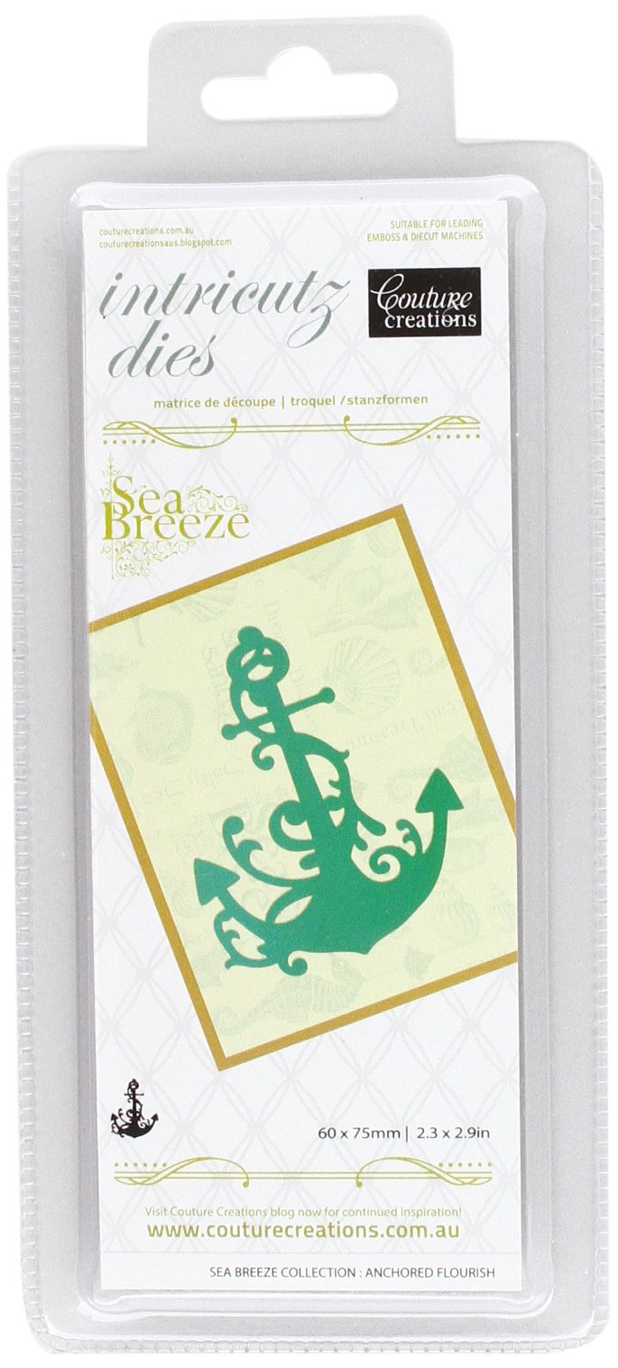 Couture Creations Sea Breeze Intricutz Die - Anchored Flourish, Black — image 1