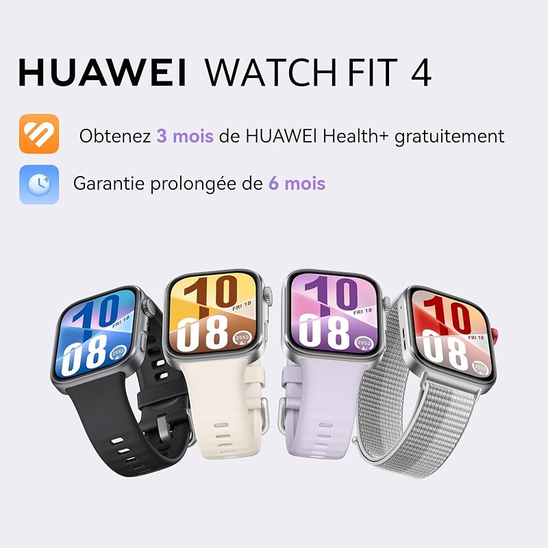 Watch FIT 4 Montre connectée, 100+ Modes d'entraînement, Gris