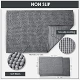 Emma Barclay Graphite Noodle Soft Touch Non-Slip Shower Mat 40x60cm view 2