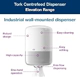 Tork W5526 Centrefeed Dispenser White M2 Robust Elevation 239x360x227mm view 2