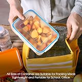 YASHE 50Pcs Plastic Food Containers with Lids Airtight BPA-Free Meal Prep Set view 6