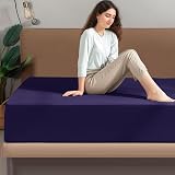 My Home Store Fitted Sheet 100% Egyptian Cotton 300TC Navy Double view 5