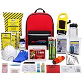 Ready America 72 Hour Deluxe Emergency Kit, 1-Person 3-Day Backpack, First Aid Kit, Survival Blanket, Power Station, Emergency Food, Portable Disaster Preparedness Go-Bag for Earthquake, Fire, Flood