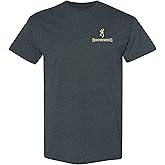 Browning Mens Buckmark T-Shirt, Hunting & Outdoors Short Sleeve Graphic Tees