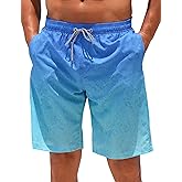 ELETOP Men's Swim Trunks Quick Dry Bathing Suit Swimming Board Shorts Mesh Lining Beach Swimwear