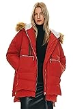 Orolay Women's Thickened Down Jacket Winter Hooded