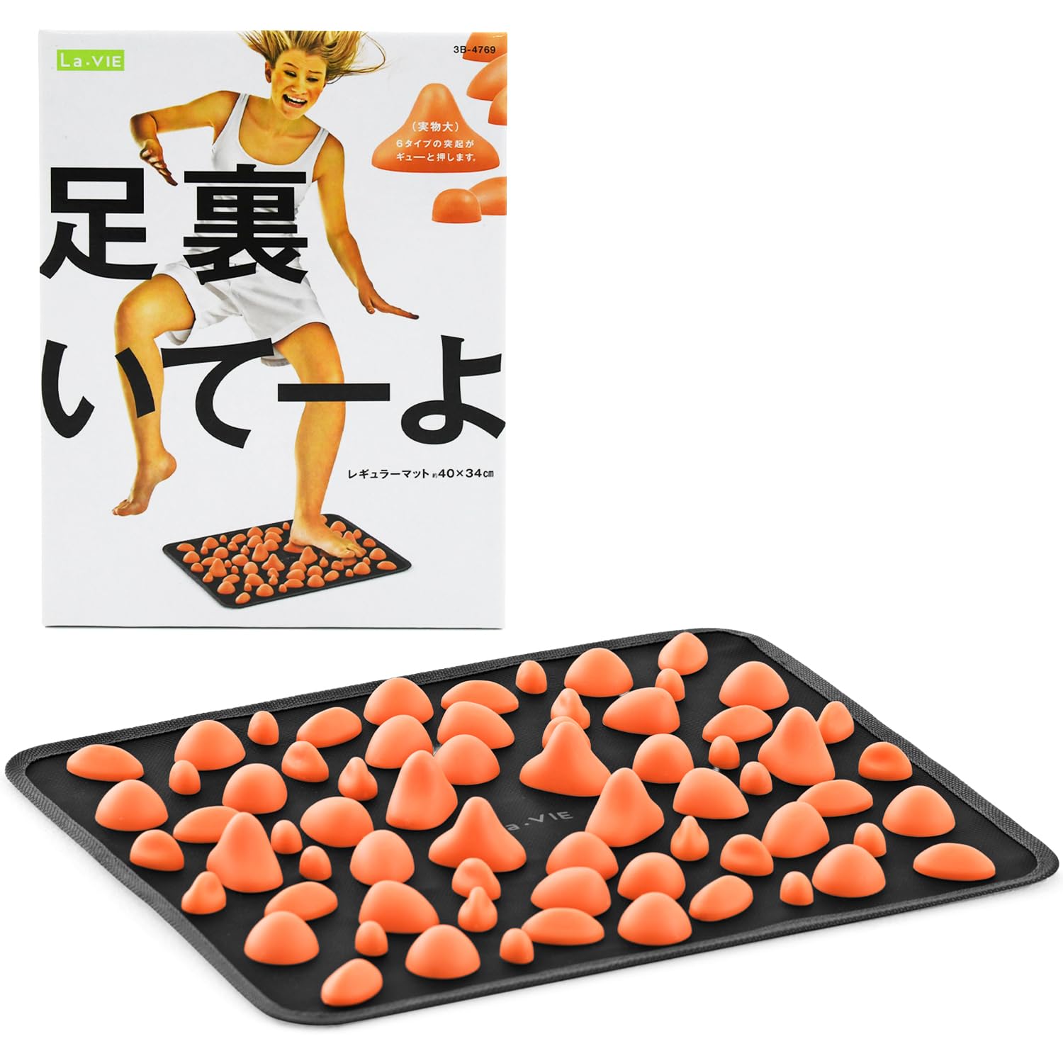 La-VIE(ラヴィ) 足つぼマット 足裏いてーよ 土踏まず 刺激 罰ゲーム 激痛 3B-4769 【メーカー純正品】商品画像